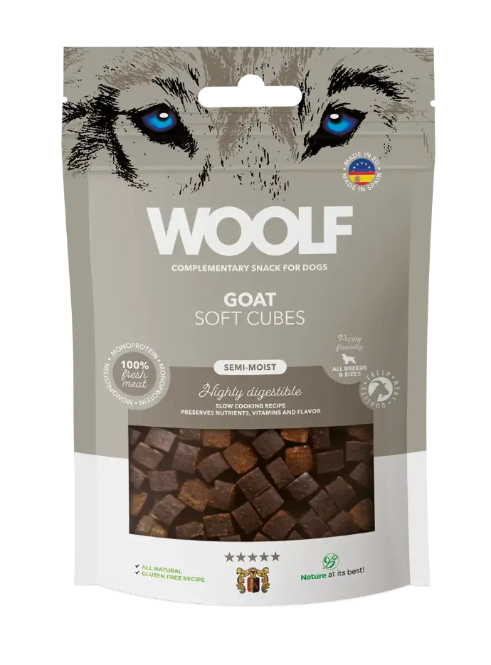 Woolf Soft Cubes Geit 100g