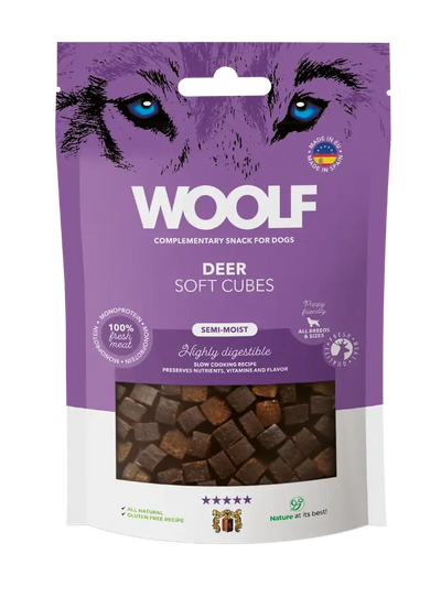 Woolf Soft Cubes Hjort 100g