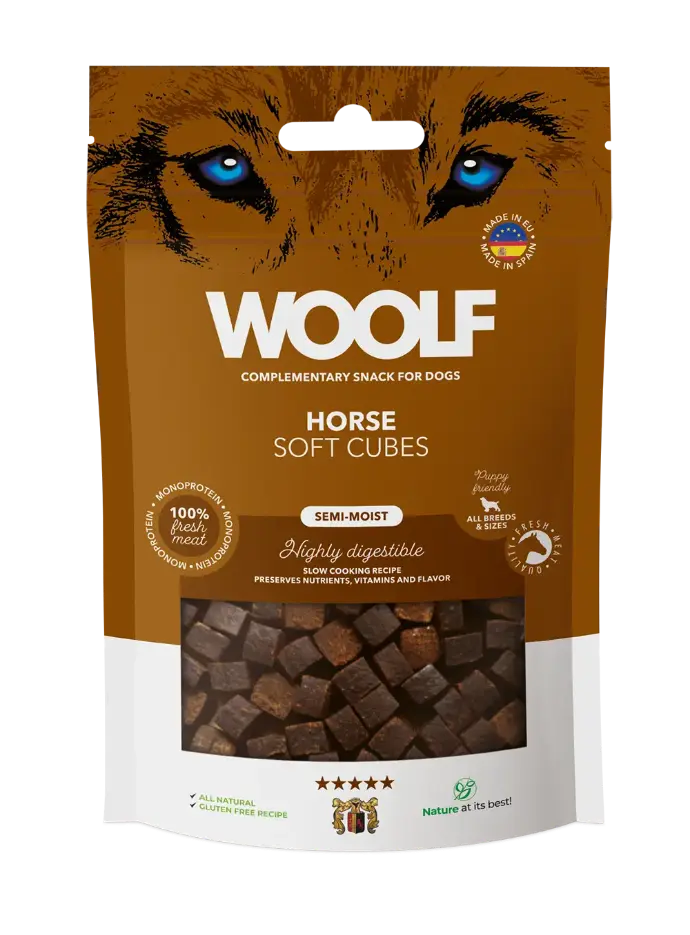 Woolf Soft Cubes Hest 100g
