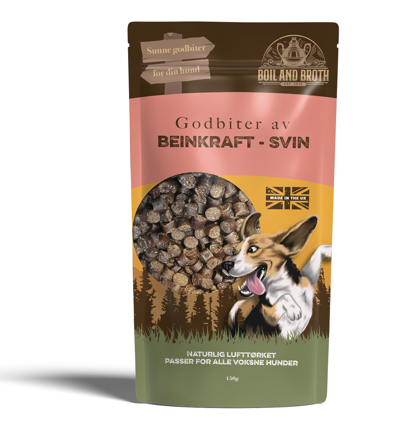 Boil & Broth Godbiter av Beinkraft – Svin 150 g