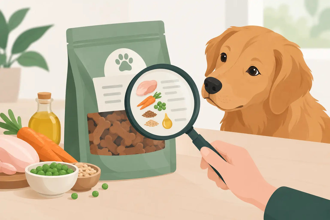 Slik leser du snacksingredienser til hunden