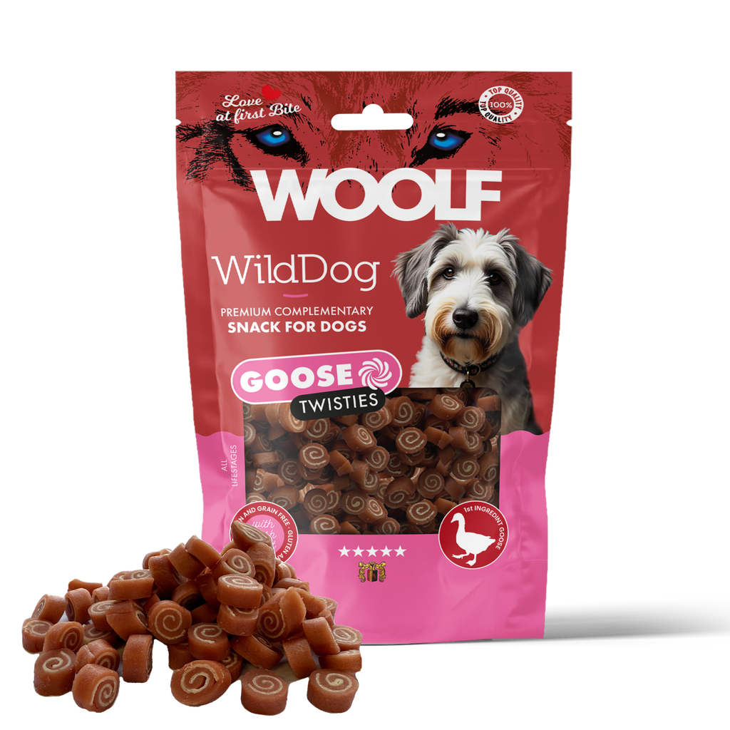 Woolf WildDog Gås & Torsk Twisties 100 g