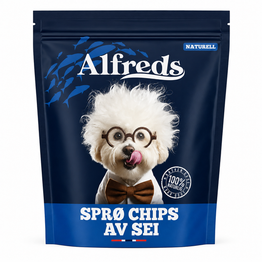 Alfreds Sprø Chips av Sei 50g