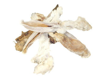 Kaninører m/pels 100gr