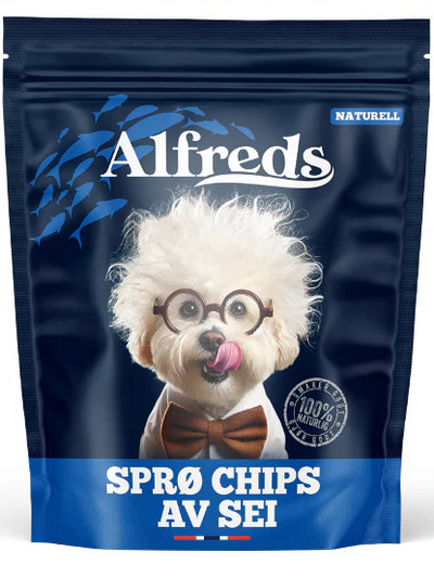 Alfreds Sprø Chips av Sei 50g