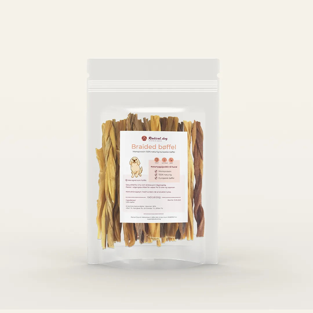Radical Dog Flettet Bøffelskinn 250g